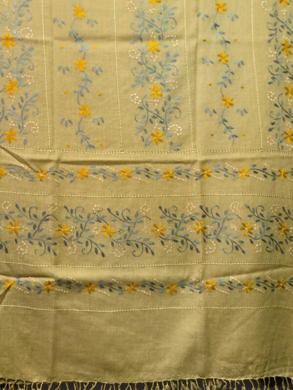 Women Shawl with Swati Embroidery Soft and Light Weight