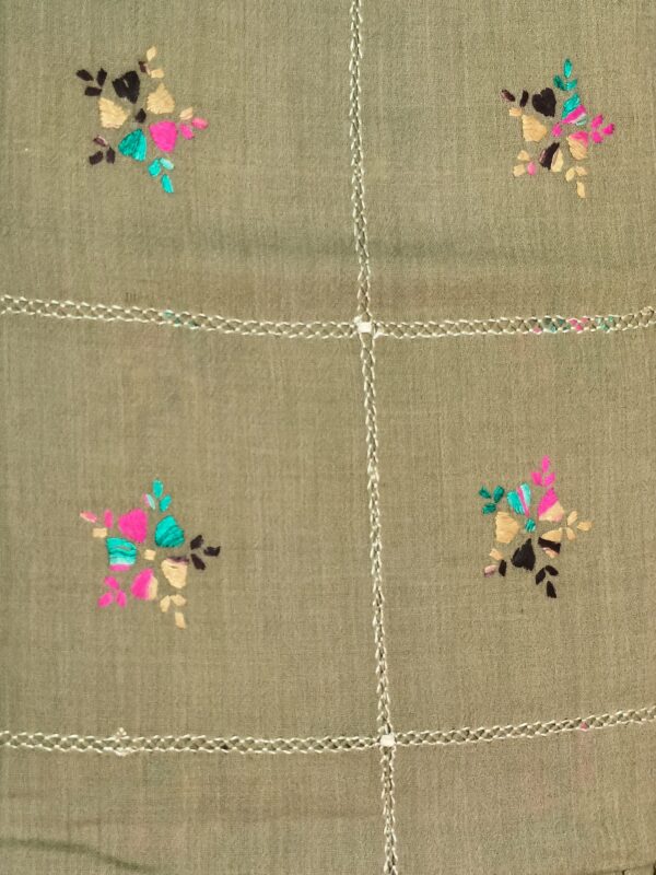 Tarkashi Women Shawl with Swati Embroidery Soft and Light Weight