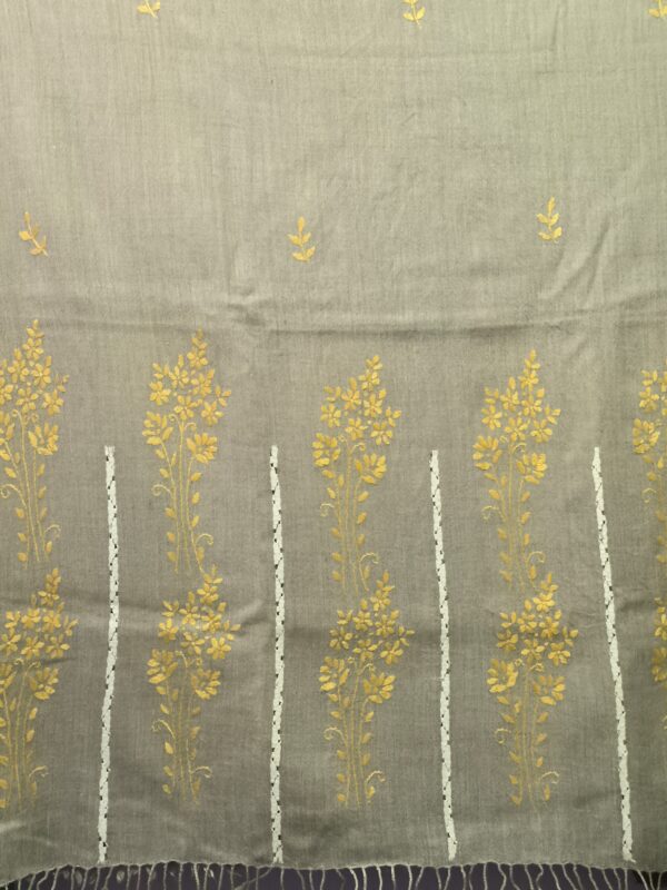 Light Women Shawl with Swati Embroidery Soft and Light Weight